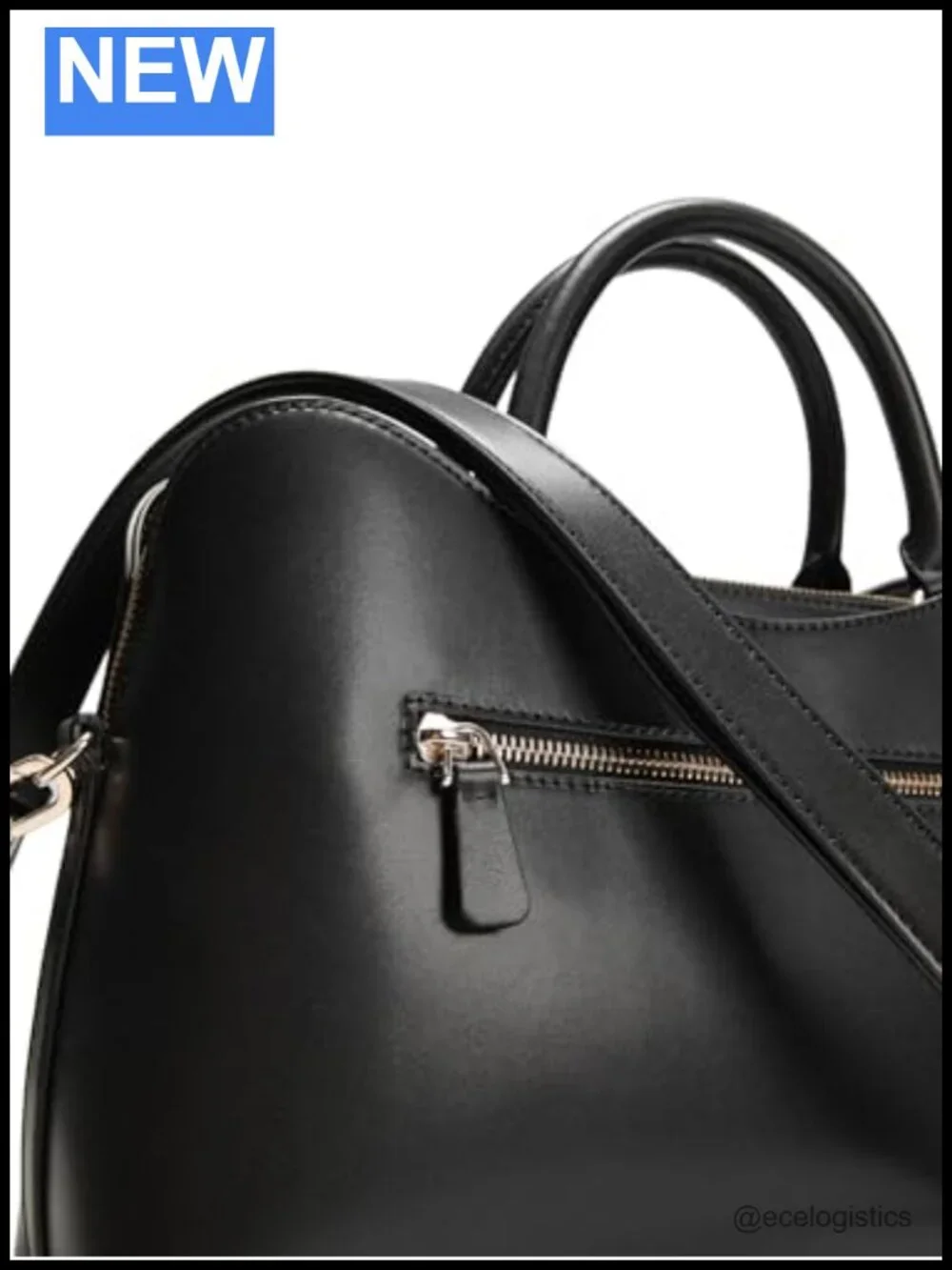 GUESS Janie Girlfriend Satchel Handbag - Polyurethane Top Handle Purse Work Bag